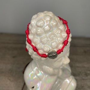 Red Seven Knot String San Benito Bracelet
